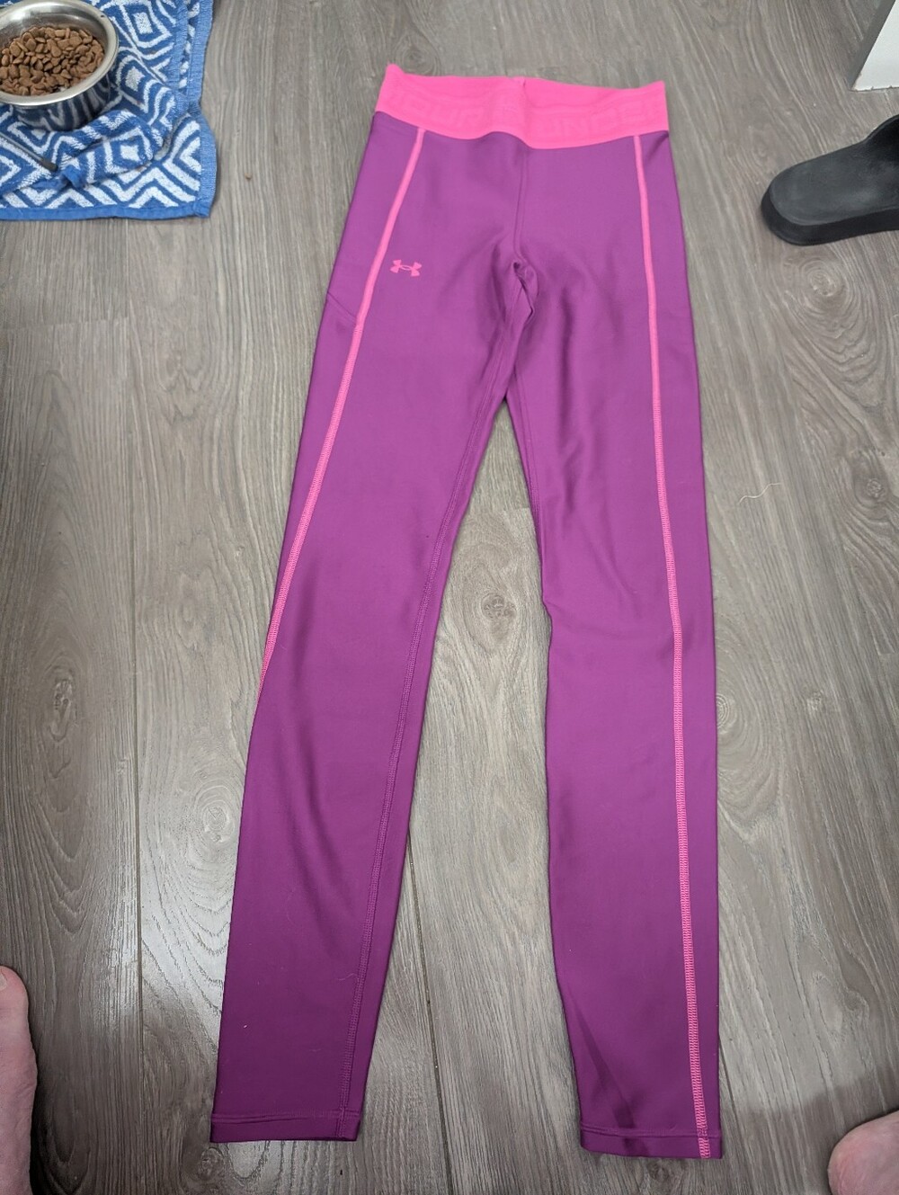 Pink And Purple Under Armour Leggings Size Xs Perfect Condition Never Worn